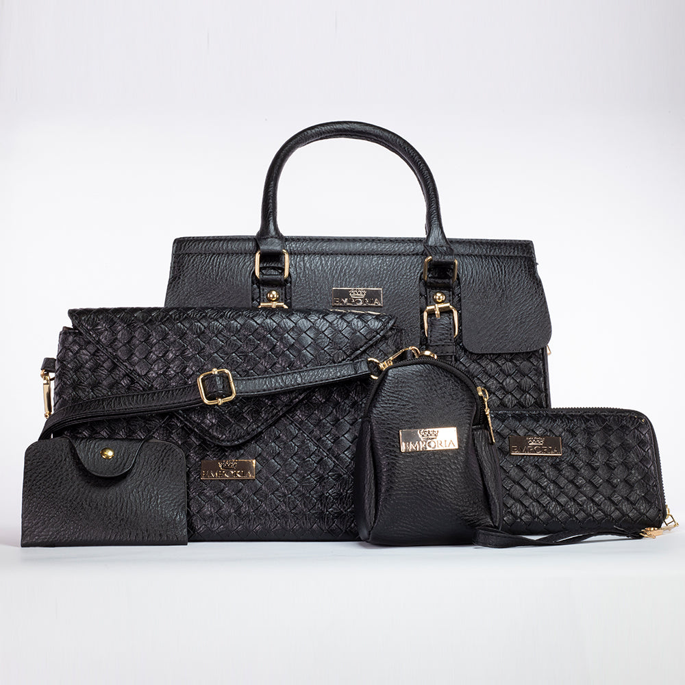 Emporia Colección de invierno 2023- Triumph, set de bolsas de 5 piezas en negro