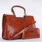Colección Emporia de invierno 2023 -Genuina, set de 2 piezas de bolsos, color coñac