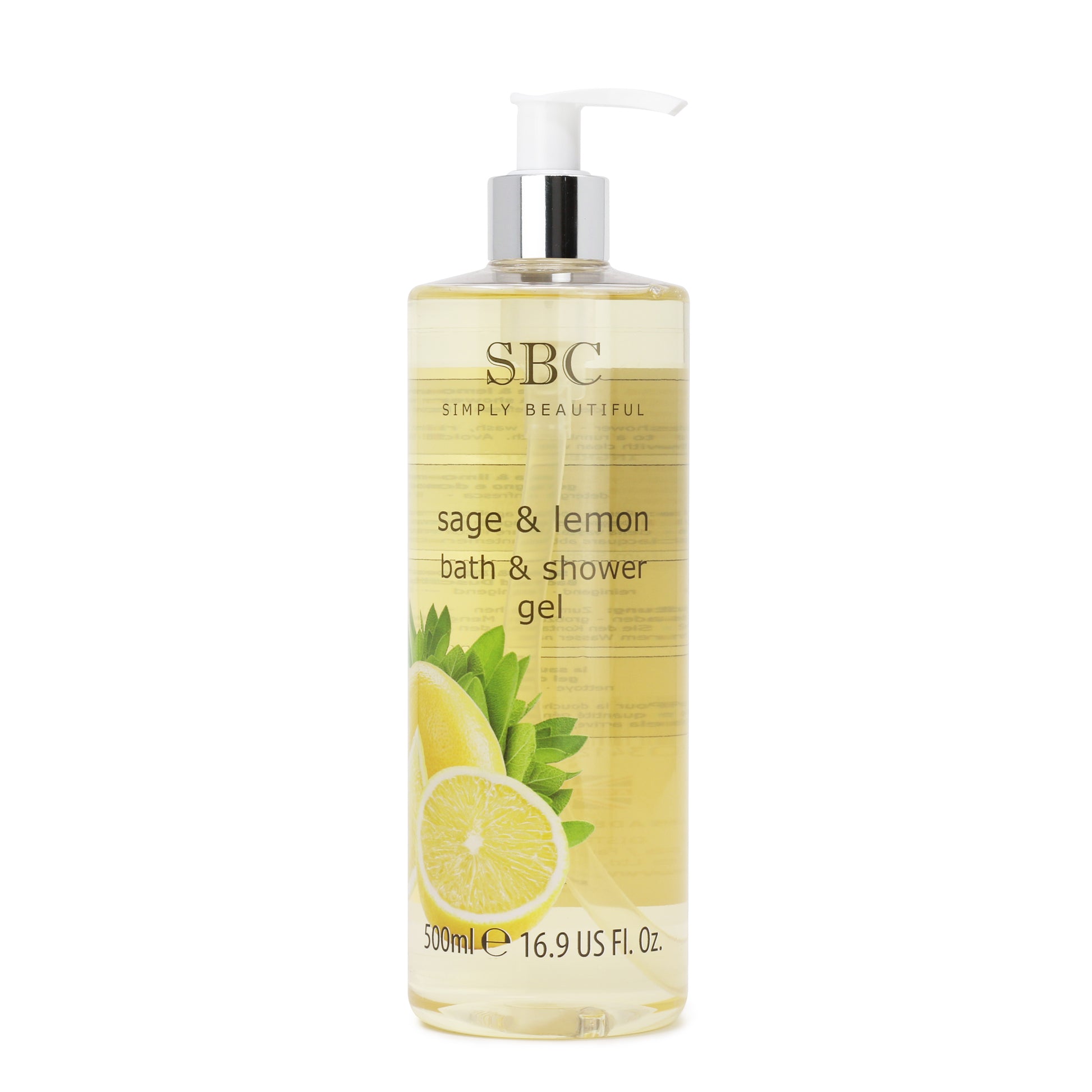 Gel de baño y ducha refrescante de salvia y limón, 500 ml 1 