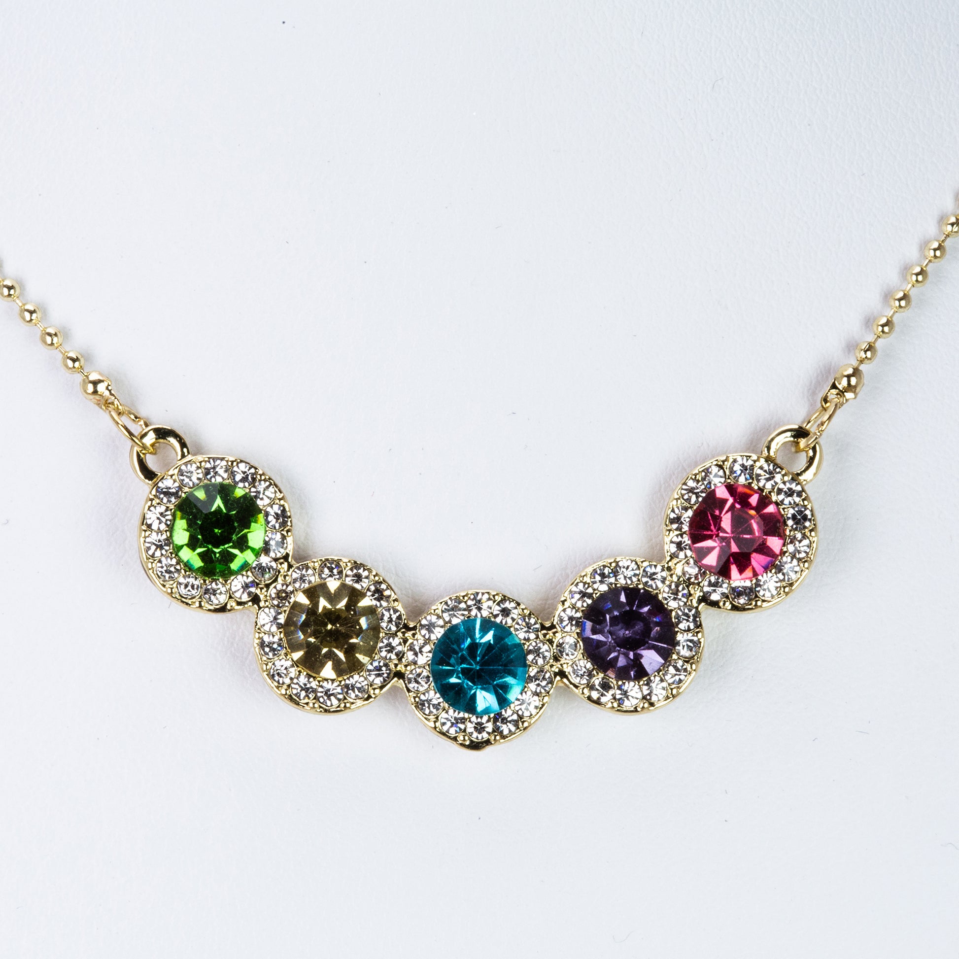 Conjunto Aleación con Cristal Emporia® Multicolor 8 