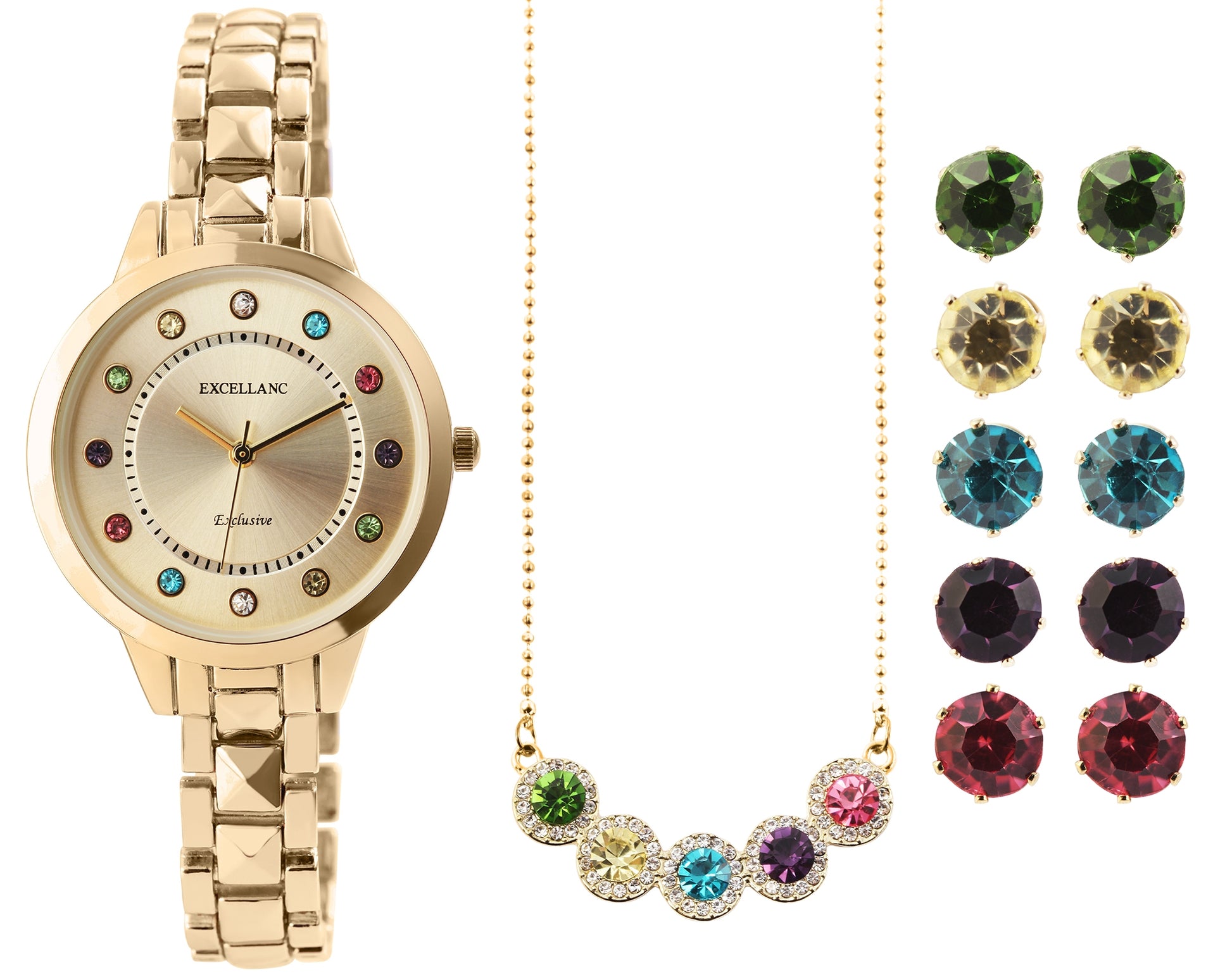 Conjunto Aleación con Cristal Emporia® Multicolor 3 