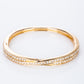 Set Whit Emporia Crystal en oro plateado ( reloj de pulsera + 2 pulseras )