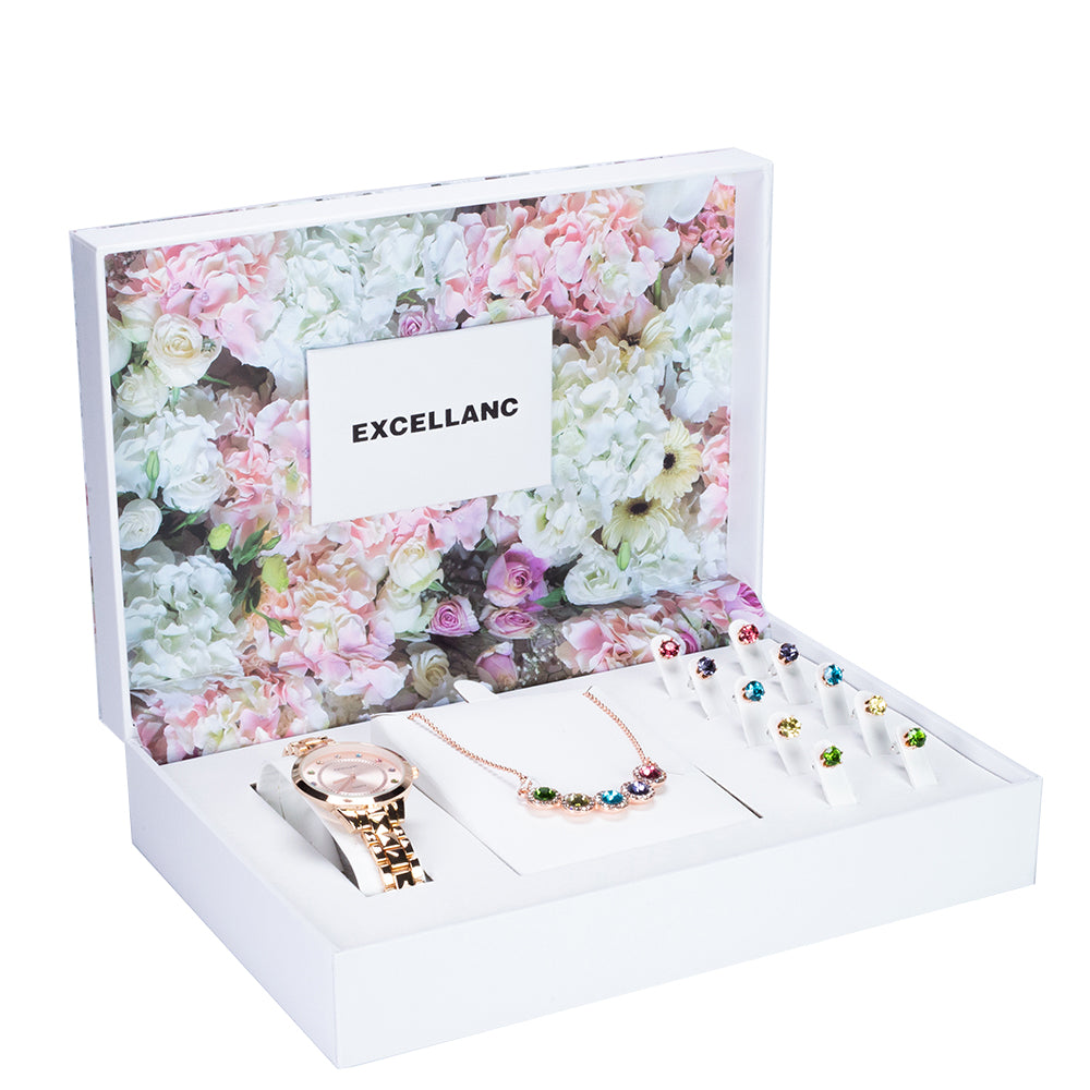 Conjunto Aleación con Cristal Emporia® Multicolor 2 