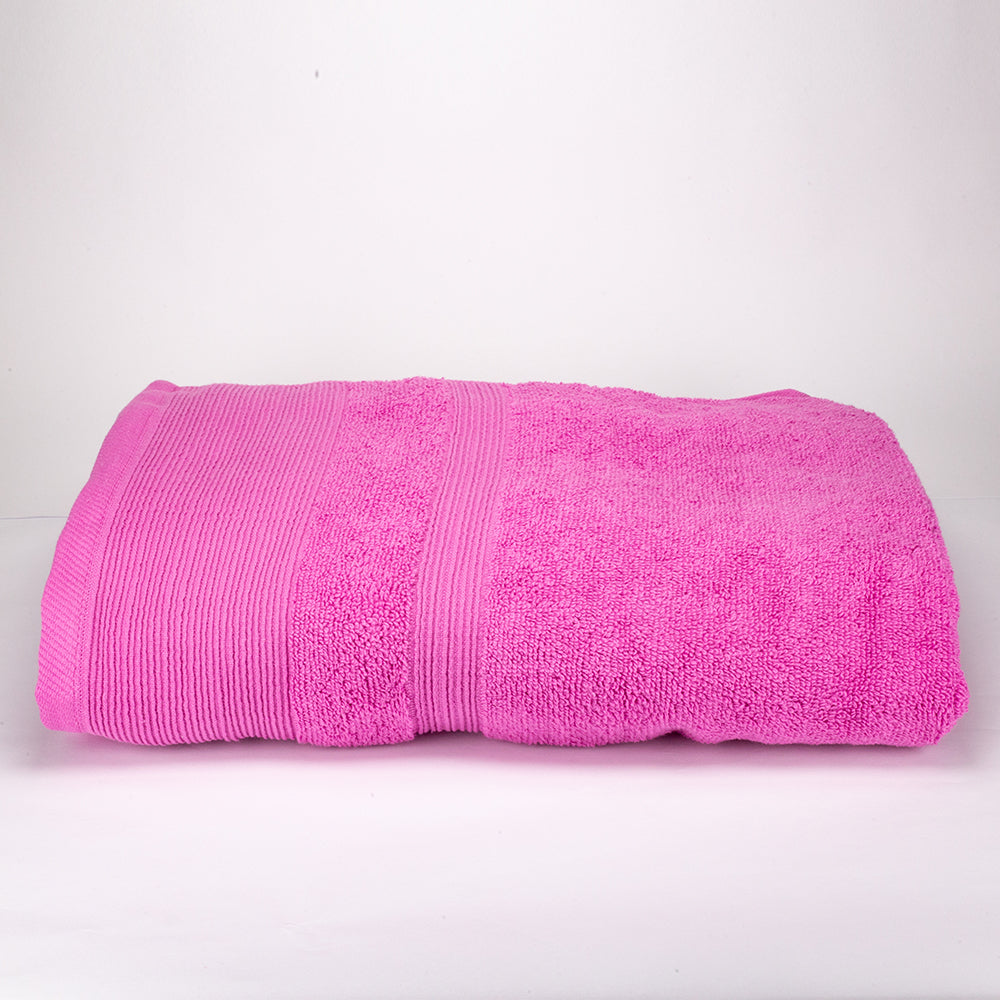 3+3+1 Regalo Juego de 3 piezas de Toallas 100% Microalgodón, 500 GSM, Rosa Fucsia 7 
