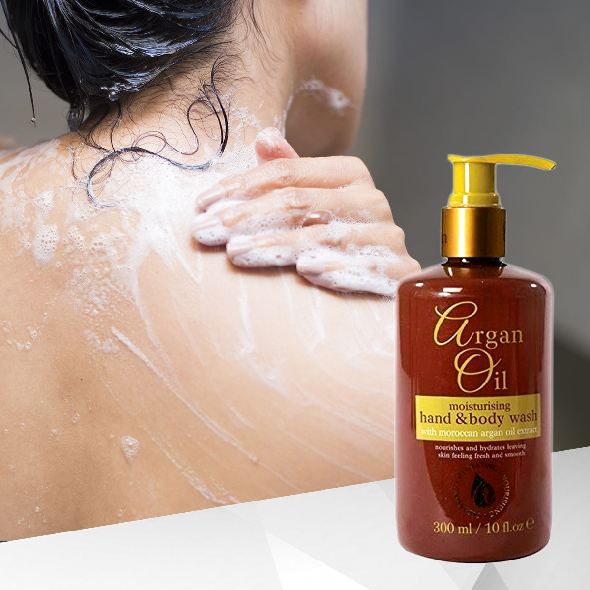 Jabón líquiedo antiinflamatorio y antibacteriano con aceite de argán, 300 ml - para manos y cuerpo 3 