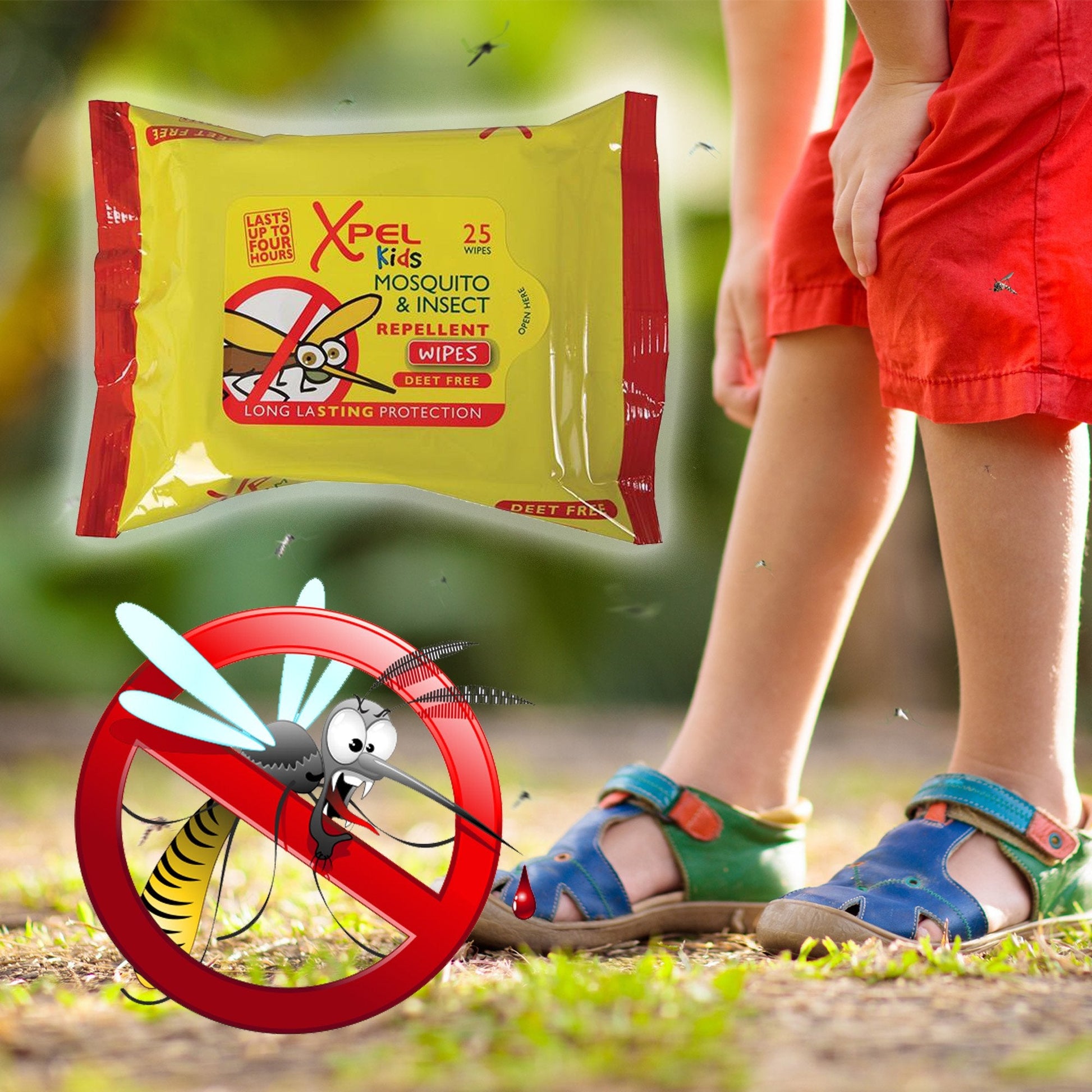 TOALLITAS REPELENTE DE MOSQUITOS PARA NIÑOS - 25 uds 2 