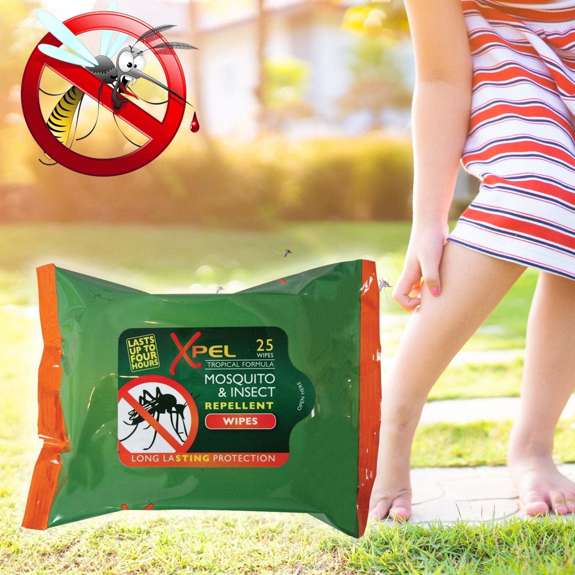 Toallitas Repelentes de Mosquitos e Insectos de ultra larga duración - 25 uds 1 