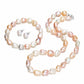 Conjunto de Plata con Perla de agua dulce multicolor barroca