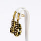 Conjunto de Aleación Bañado en Oro con Cristal Emporia® Verde y Cristal Emporia® Blanco ( Collar +Pendientes +Colgante )
