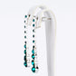 Conjunto de Aleación Bañado en Oro con Cristal Emporia® Verde ( Collar +Pendientes )