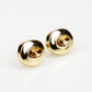 Conjunto de Aleación Bañado en Oro con Perla Marrón ( Collar +Pendientes +Colgante )