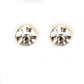 Conjunto de Aleación Bañado en Oro con Cristal Emporia® Blanco ( Collar +Pendientes +Colgante )