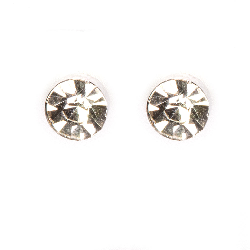 Conjunto de Aleación Bañado en Oro con Cristal Emporia® Blanco ( Collar +Pendientes +Colgante )