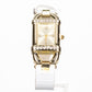 Conjunto de Aleación Bañado en Oro con Cristal Emporia® Blanco