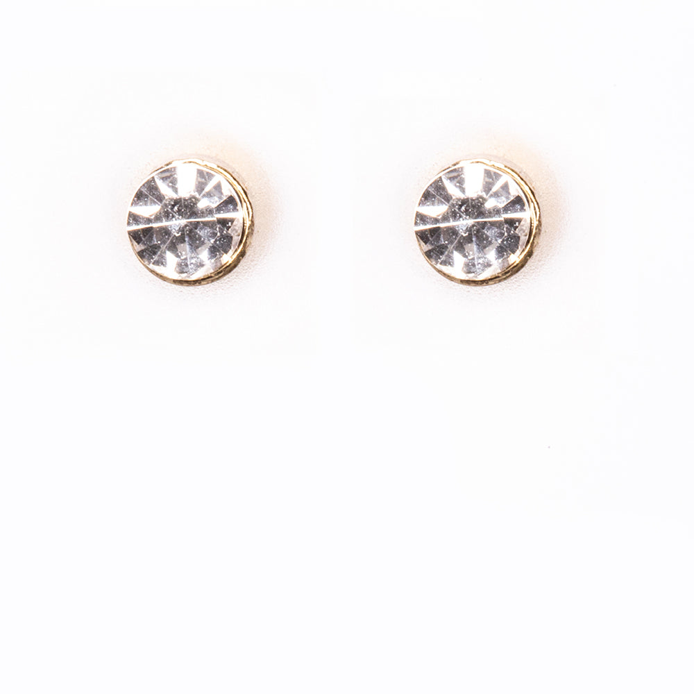 Conjunto de Aleación Bañado en Oro con Cristal Emporia® Rojo y Cristal Emporia® Blanco ( Pendientes )