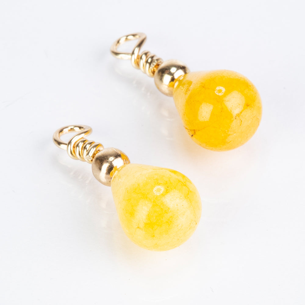 Conjunto de Aleación Bañado en Oro con Turquesa y Cornalina ( Pendientes ) 4 