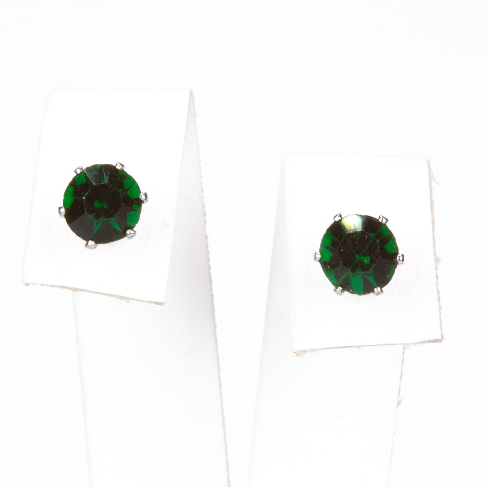 Conjunto de Aleación Bañado en Oro con Cristal Emporia® Rojo y Cristal Emporia® Verde ( Pendientes ) 2 