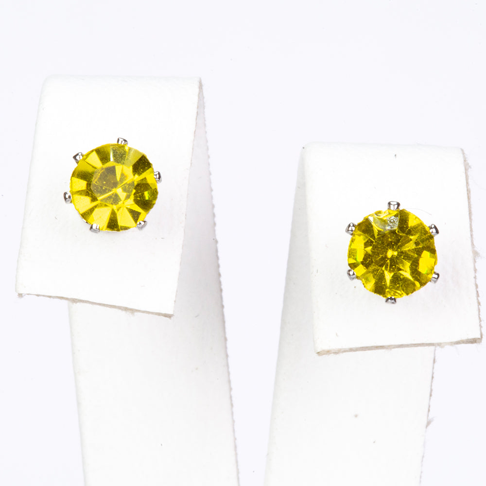 Conjunto de Aleación Bañado en Oro con Cristal Emporia® Rojo y Cristal Emporia® Verde ( Pendientes ) 12 