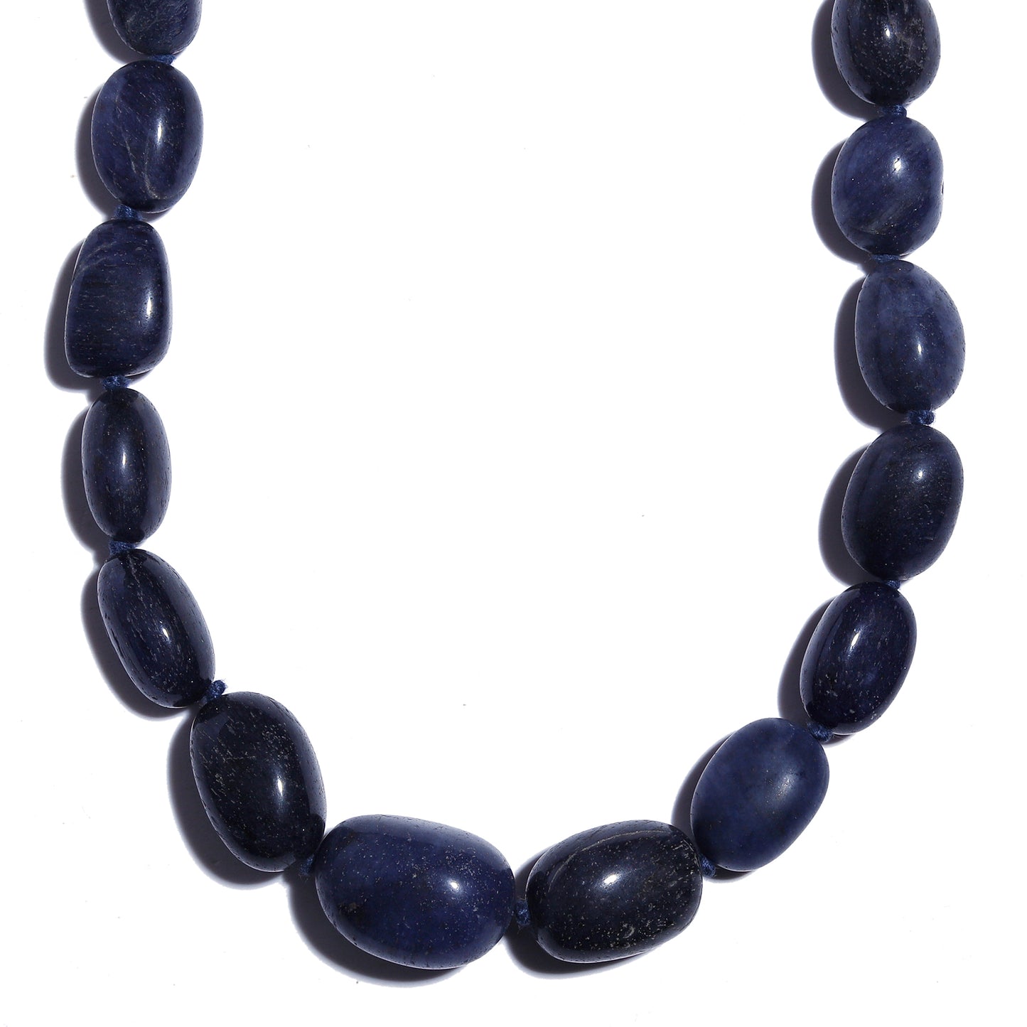 Collar Cuenta con Jade Azul