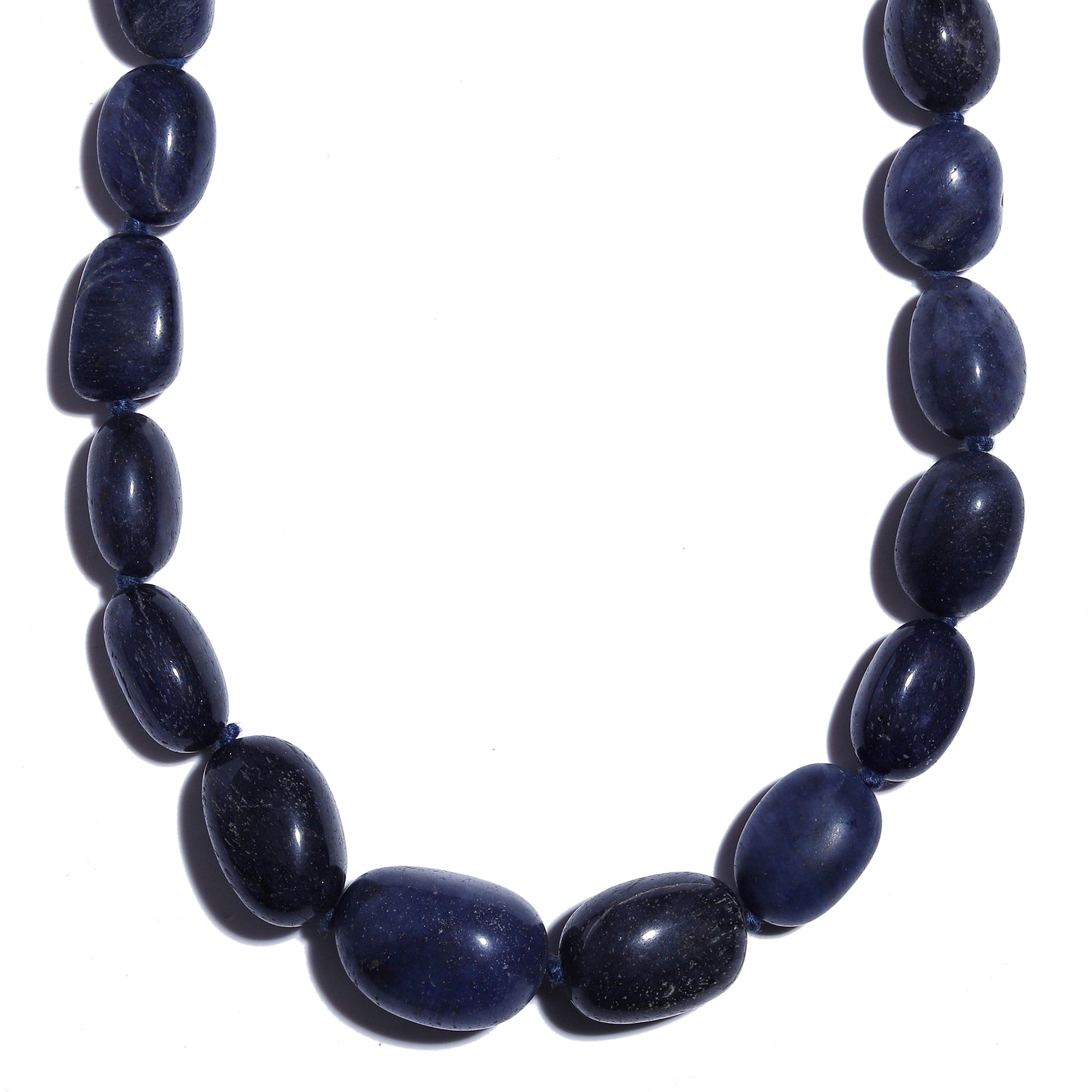 Collar Cuenta con Jade Azul 2 