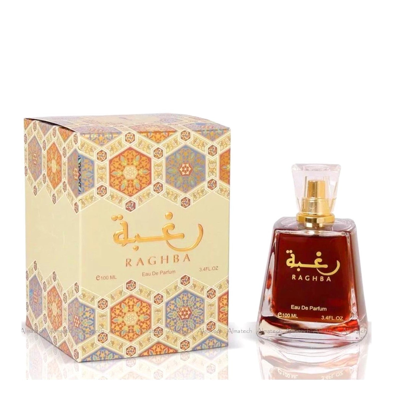 100 ml Eau de Pafurm Raghba fragancia ahumada de vainilla para mujeres 1 