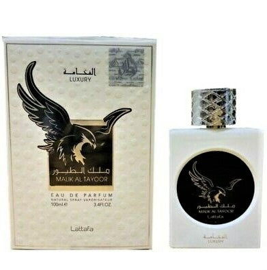 100ml Eau de Perfume Malik Al Tayoor Fragancia de cuero y cítricos frescos de lujo para hombres 1 