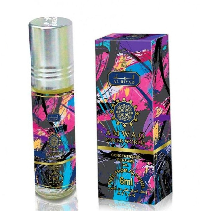 6 ml Aceite de perfume Amwag Enter World Spicy Sweet Fragancia para mujer 1 