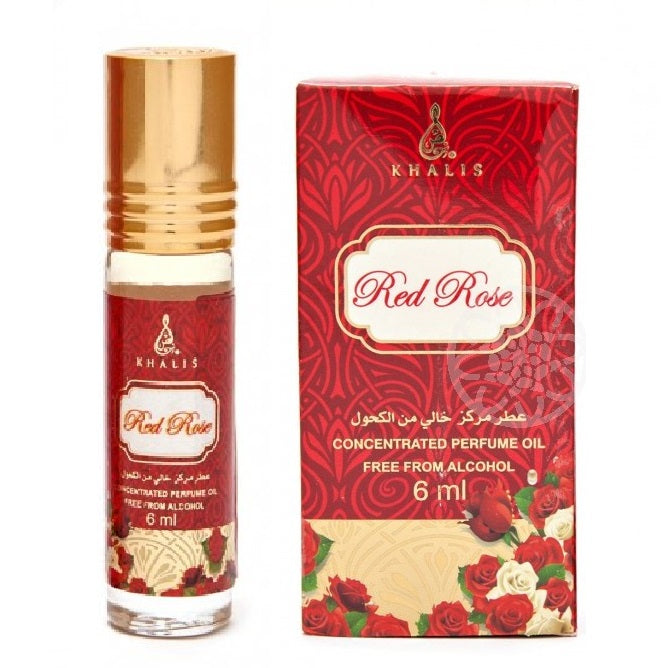 6 ml Aceite de perfume con fragancia de vainilla almizclada de rosa roja para mujer 1 