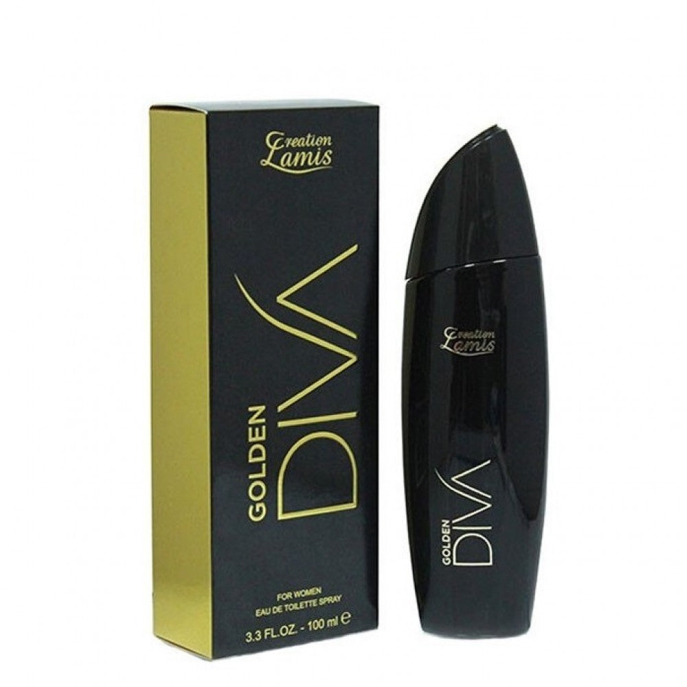 100 ml Eau de Perfume GOLDEN DIVA Fragancia floral para mujer 1 