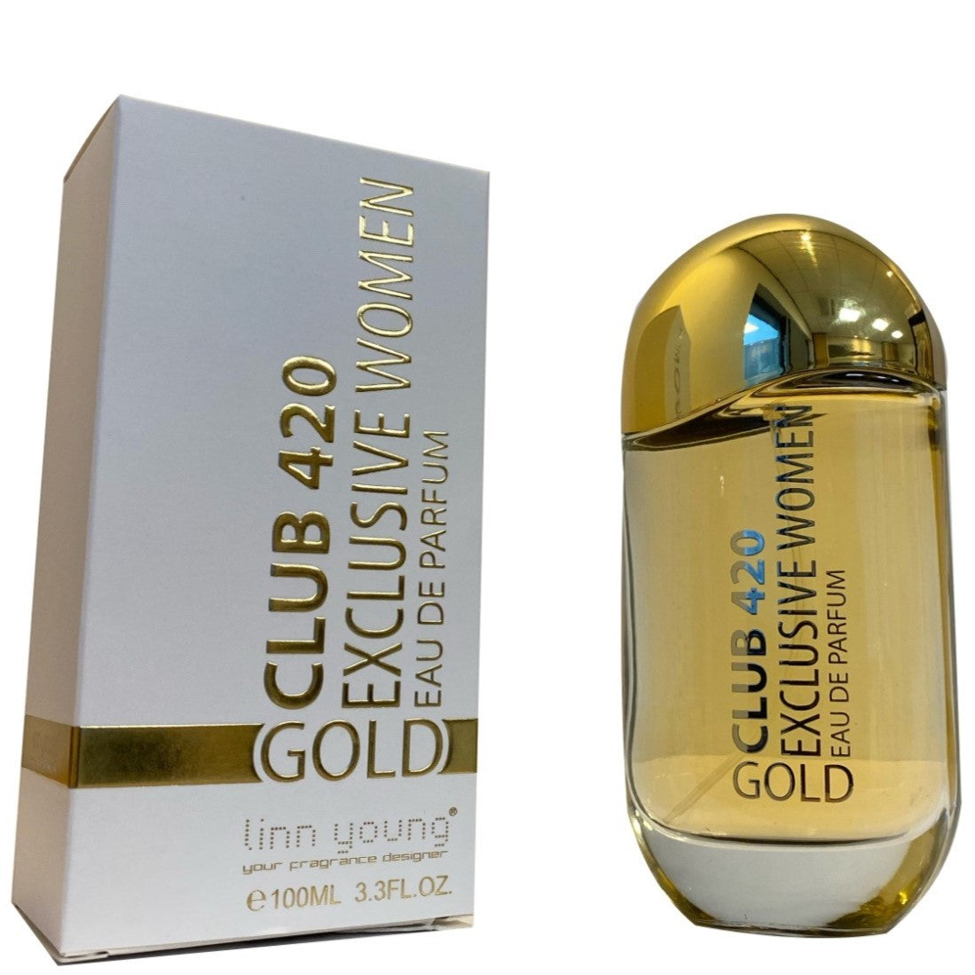 100 ml Eau de Perfume CLUB 420 GOLD Fragancia Oriental Vainilla para Mujer, con contenido de aceite de fragancia 10% 1 