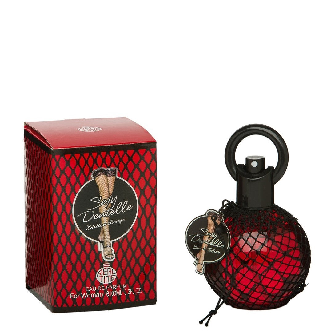 100 ml Eau de Perfume "SEXY DENTELLE ROUGE EDITION" Fragancia floral afrutada oriental para mujer, con contenido de aceite de fragancia 3% 1 