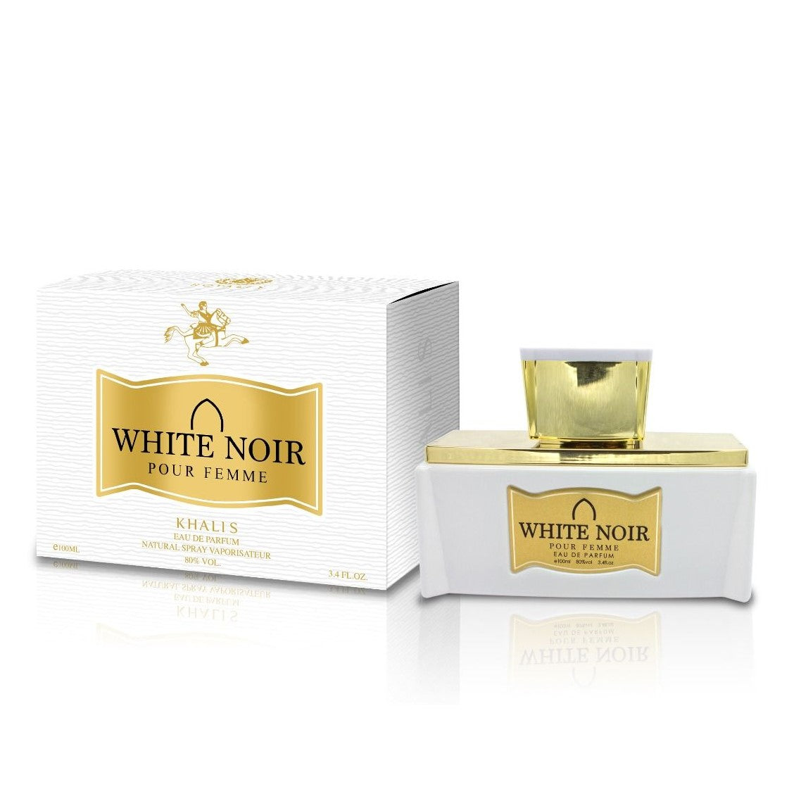 100 ml Eau de Perfume WHITE NOIR Fragancia floral de almizcle para mujer 1 
