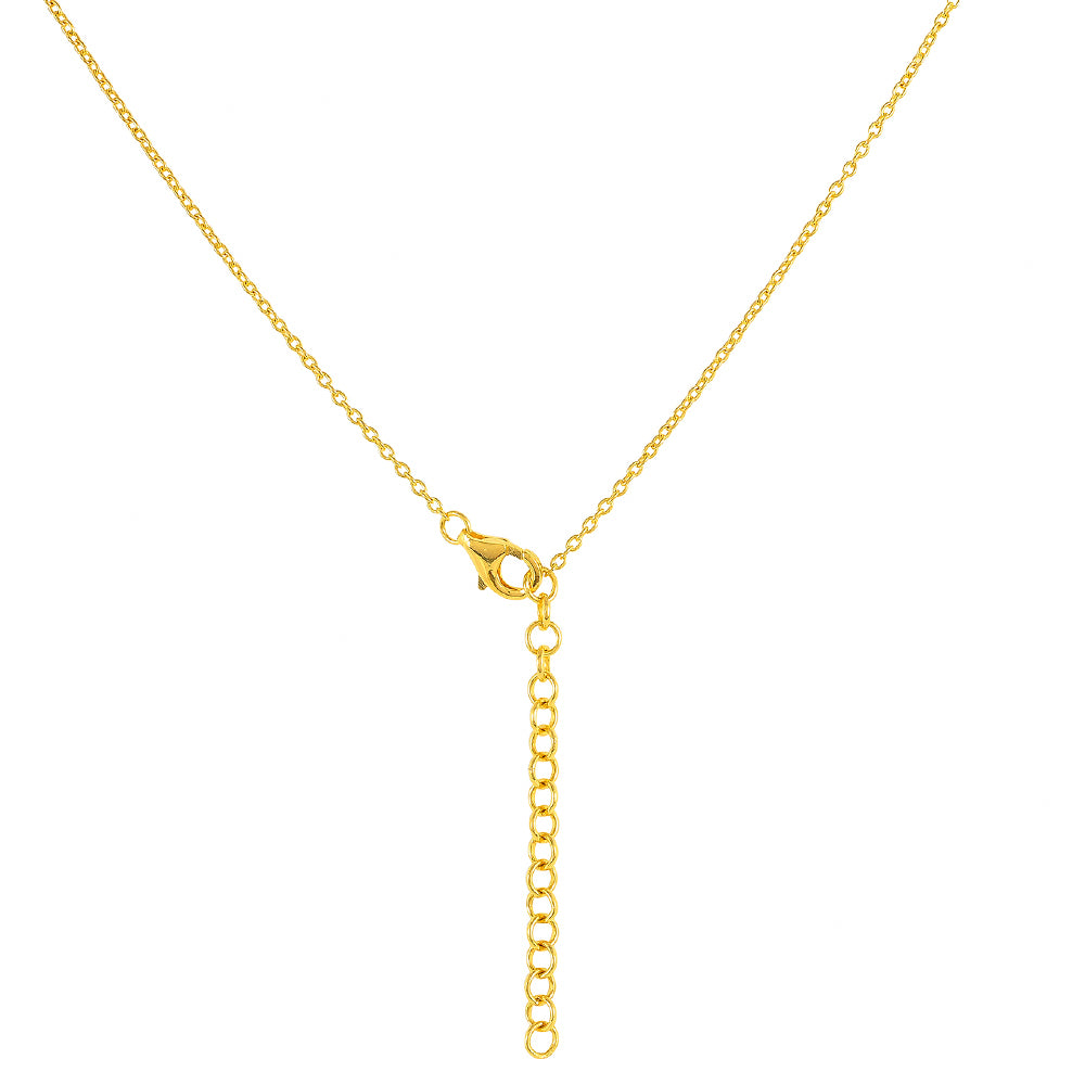 Collar de Plata Bañada en Oro con Charoita 2 