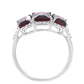 Anillo de Plata con Granate Rodolita