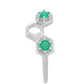 Anillo de Plata con Esmeralda de Brasil