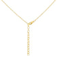 Collar de Plata Bañada en Oro con Turquesa Bella Durmiente y Topacio Blanco
