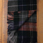 Bufanda 100% Lana, 30 cm x 180 cm, Negro y Melocotón