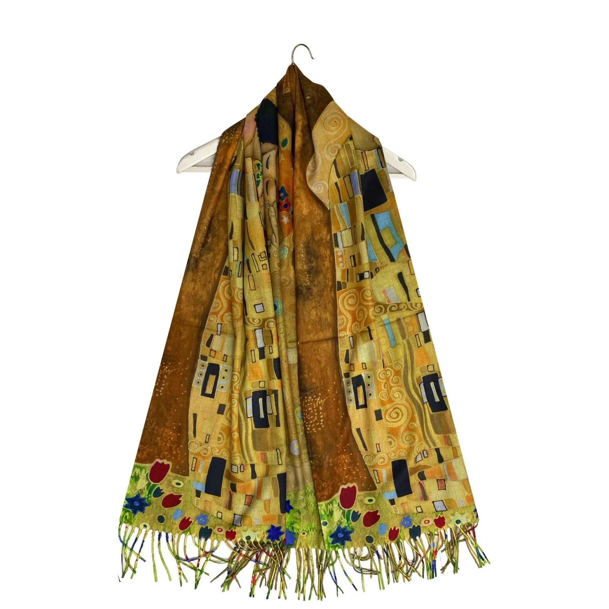 Bufanda de lana, 70 cm x 180 cm, Klimt - The Kiss 5 