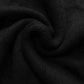 Poncho de punto con cuello alto, 50 cm x 70 cm x 335 cm, negro