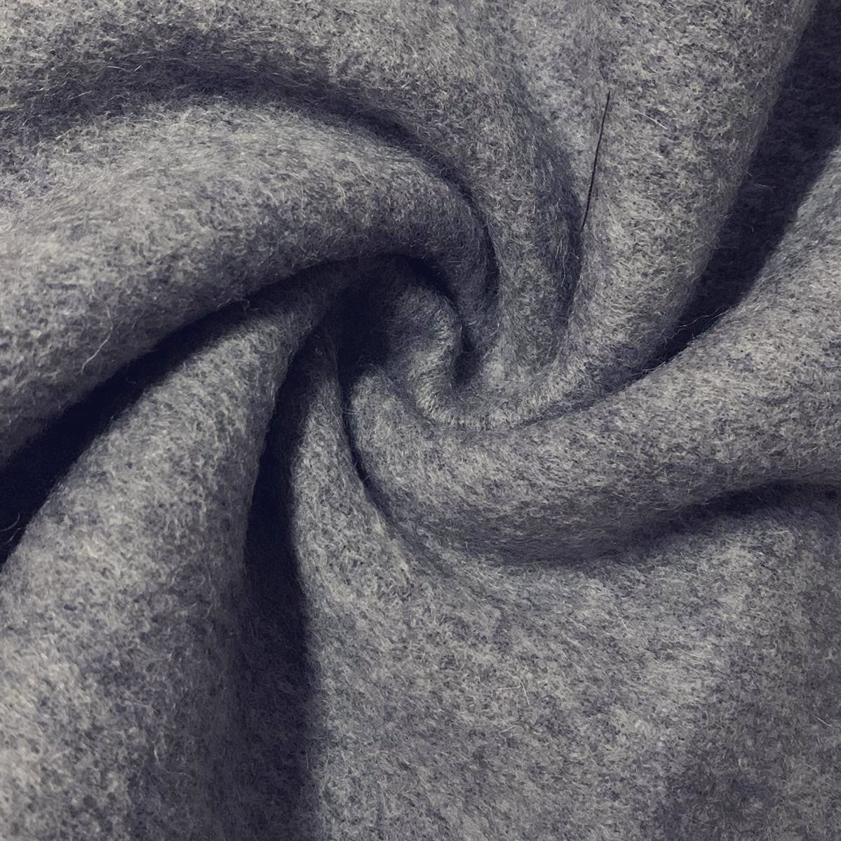 Bufanda 100% lana, 30 cm x 165 cm, gris