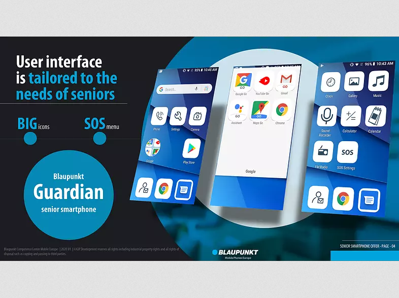 Teléfono Móvil "Blaupunkt Guardian Senior"