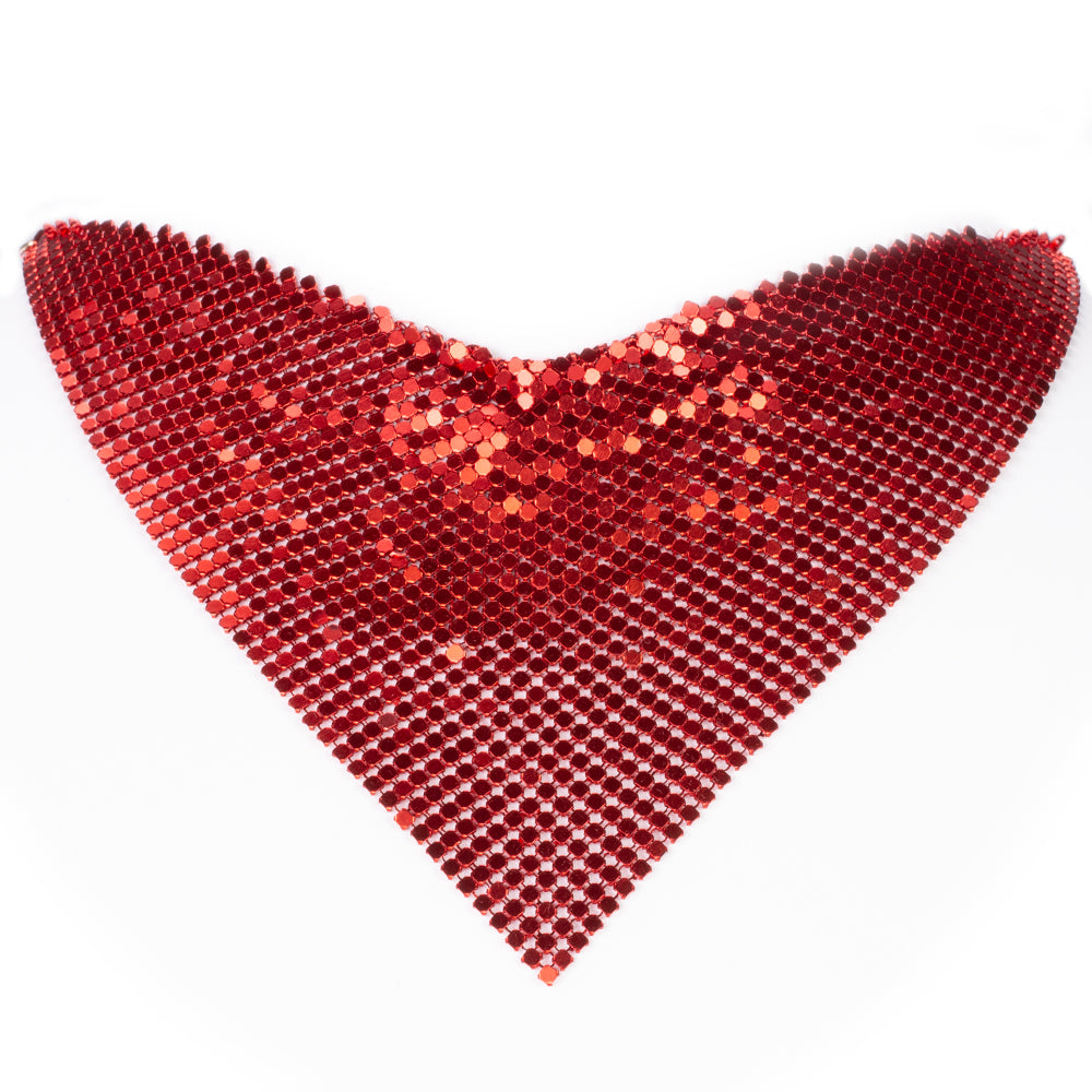 Conjunto de Aleación Bañado en Oro con Cristal Emporia® Rojo ( Collar +Pendientes ) 2 