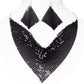 Conjunto de Aleación Bañado en Oro con Cristal Emporia® Negro ( Collar +Pendientes )