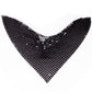 Conjunto de Aleación Bañado en Oro con Cristal Emporia® Negro ( Collar +Pendientes )