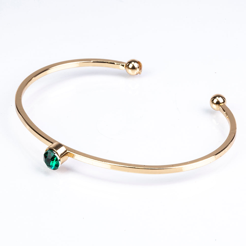 Conjunto de Aleación Bañado en Oro con Esmalte y Cristal Emporia® Verde ( Pulsera ) 3 