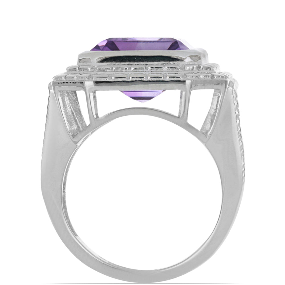 Anillo de Plata con Amatista de Vera Cruz 4 