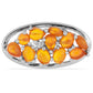Anillo de Plata con Ópalo Naranja de Lega Dembi y Topacio Blanco