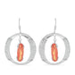 Pendientes de Plata con Cuarzo Padparadscha y Topacio Blanco