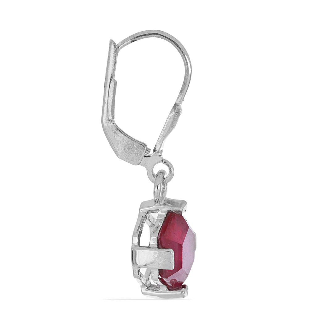 Pendientes de Plata con Rubí de Madagascar 2 