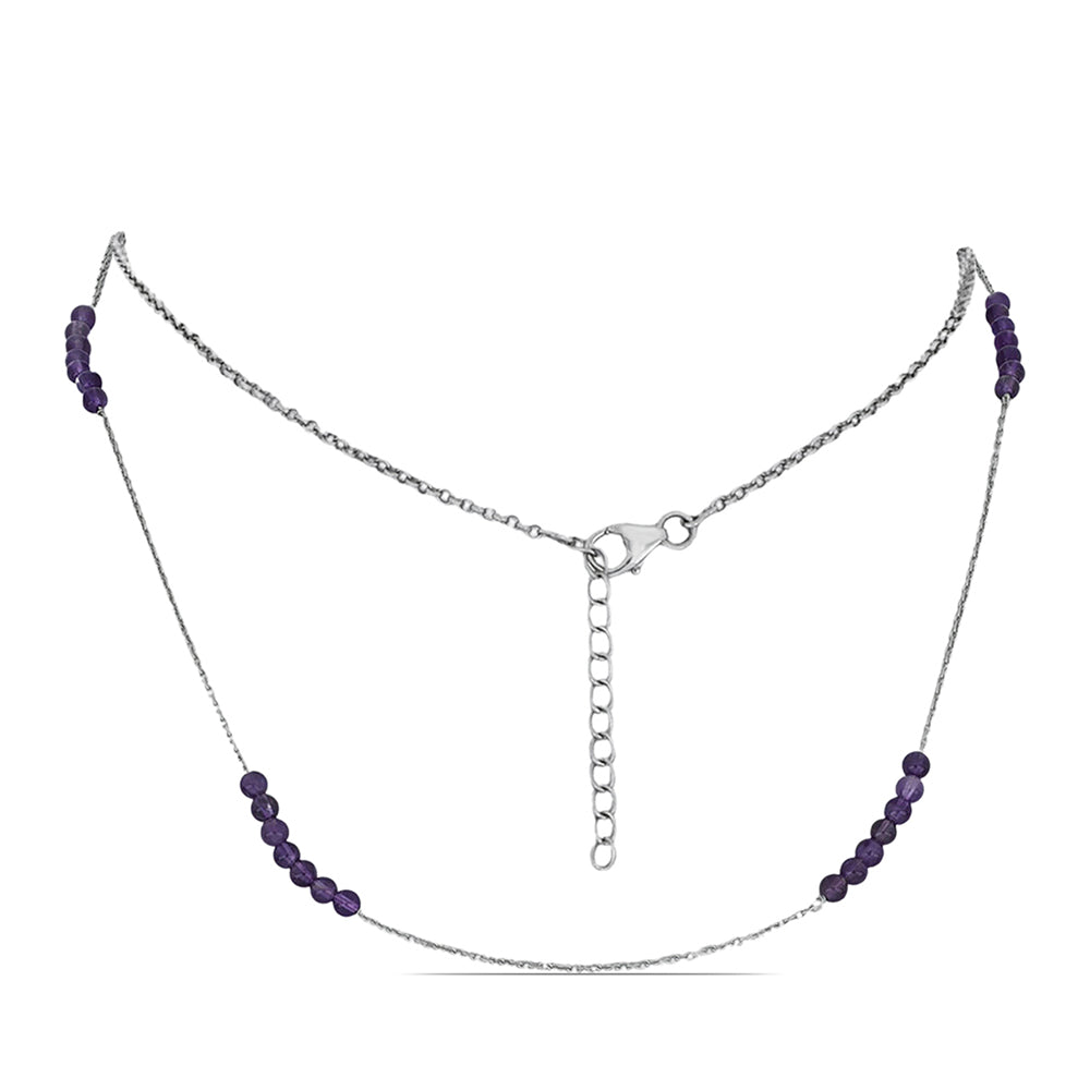 Collar de Plata con Amatista de Marruecos 1 